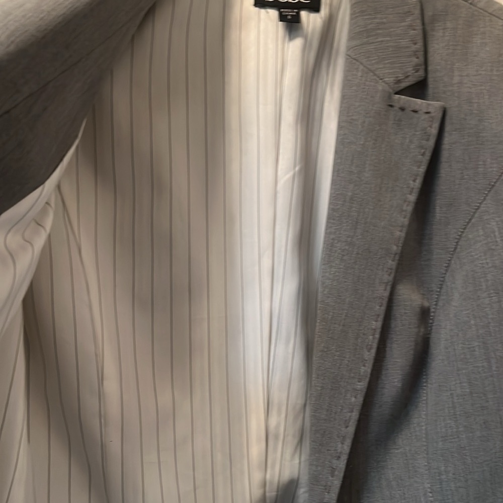 Bebe Grey Whip-stitched Blazer - Picture 8 of 8